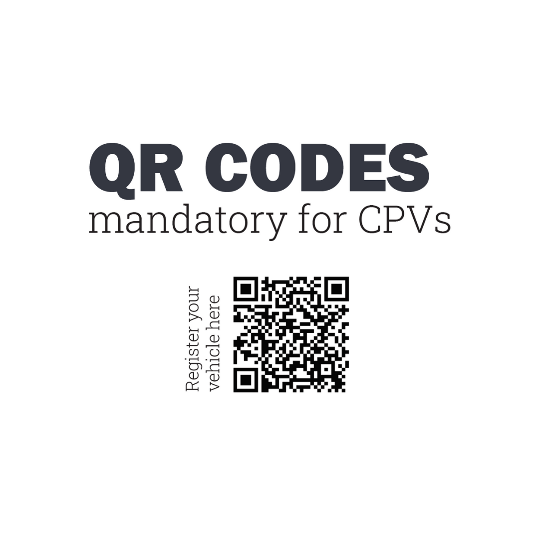 QR Codes mandatory for CPVs
