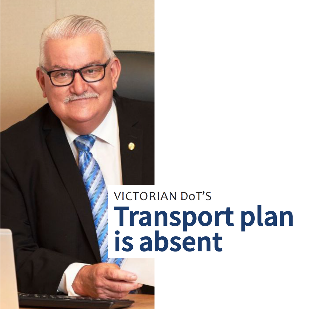 Victorian DoT’s Transport Plan is absent